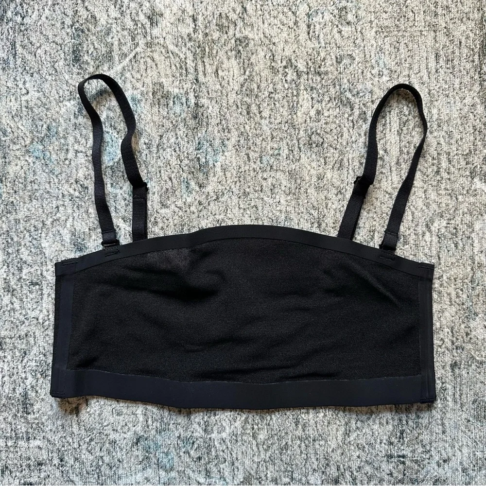 🆕 Skims Sheet Sculpt Bandeau Onyx Size XXS - Picture 2 of 7
